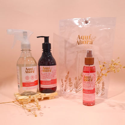 Set Premium Cristal - Body Splash + Jabon Liquido + Aromatizante - DIA MADRE